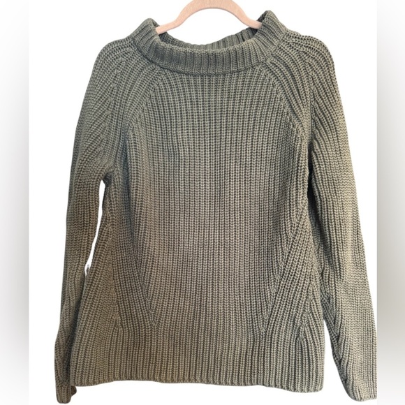 Goodthreads Green Cotton Knit Sweater - Picture 1 of 2